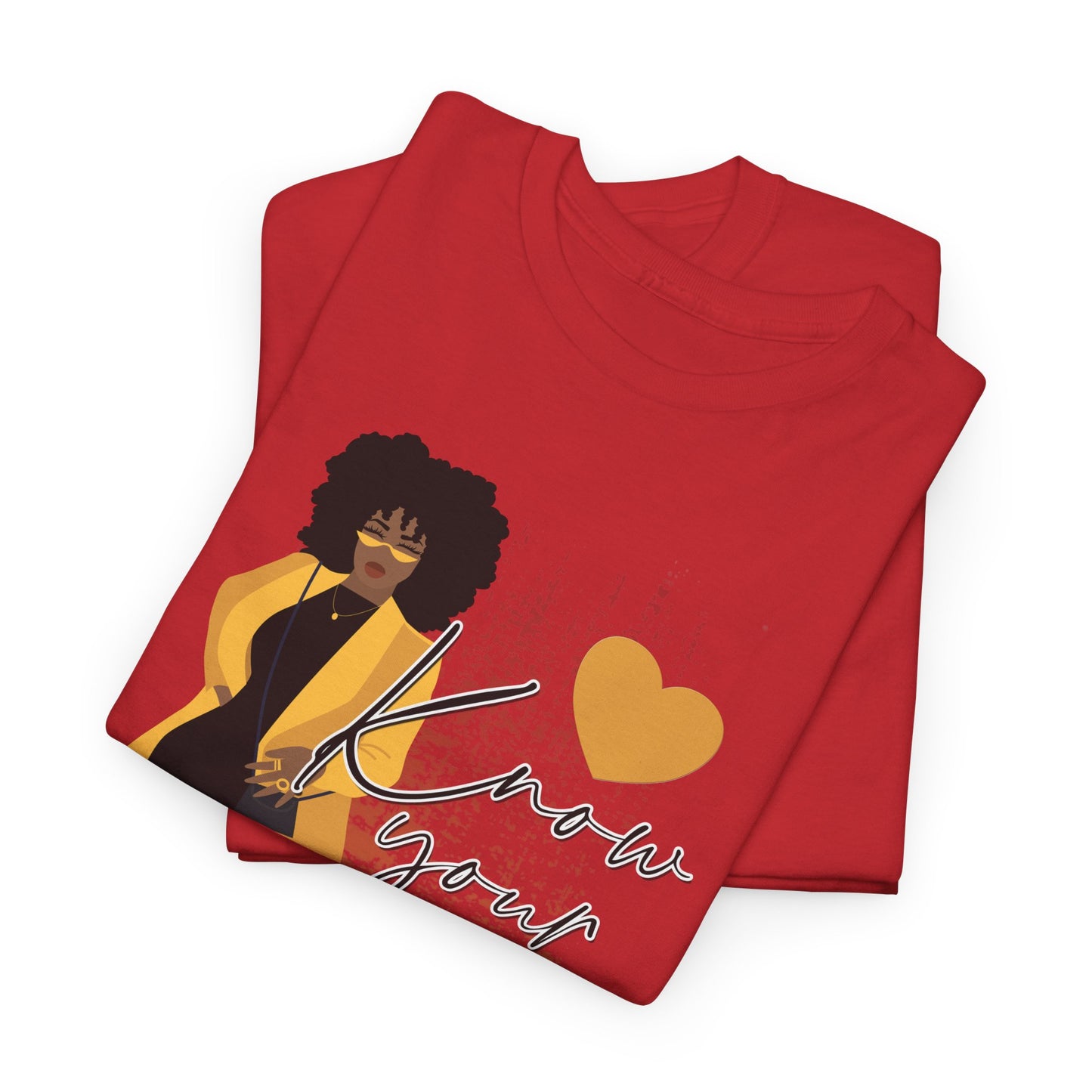 “Know Your Worth, Then Add Tax” Women Empowerment T-Shirt - Black Dress w/ Yellow Jacket