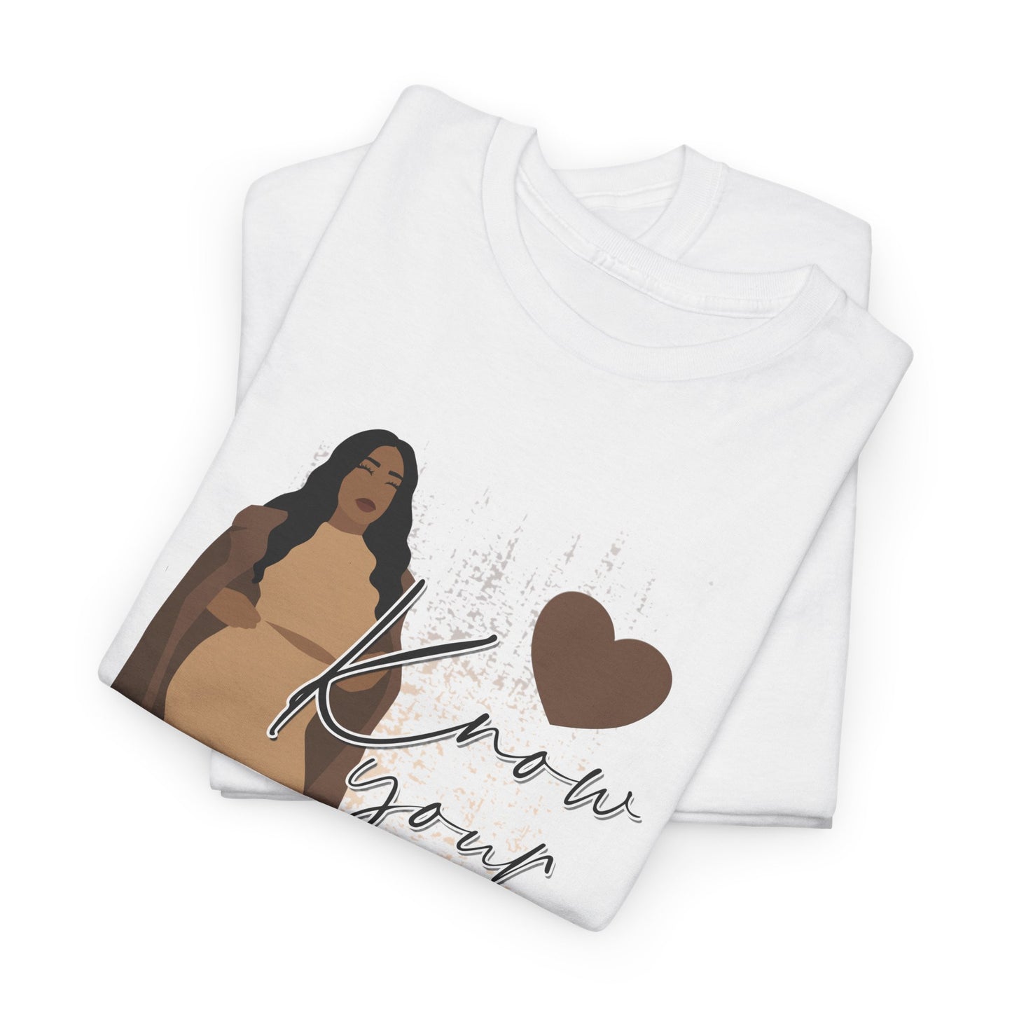 “Know Your Worth, Then Add Tax” Women Empowerment T-Shirt - Tan Outfit