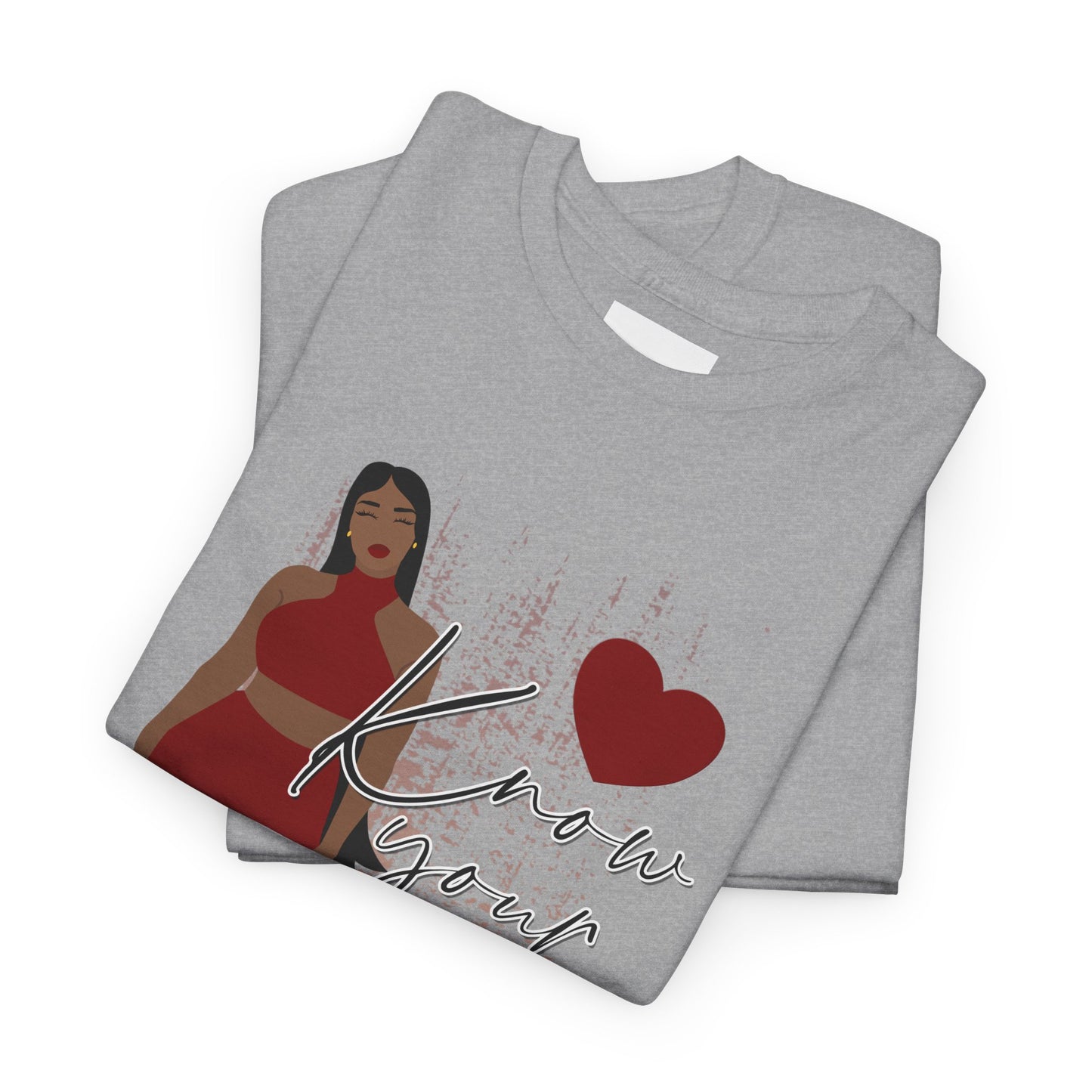 “Know Your Worth, Then Add Tax” Women Empowerment T-Shirt - Red Dress
