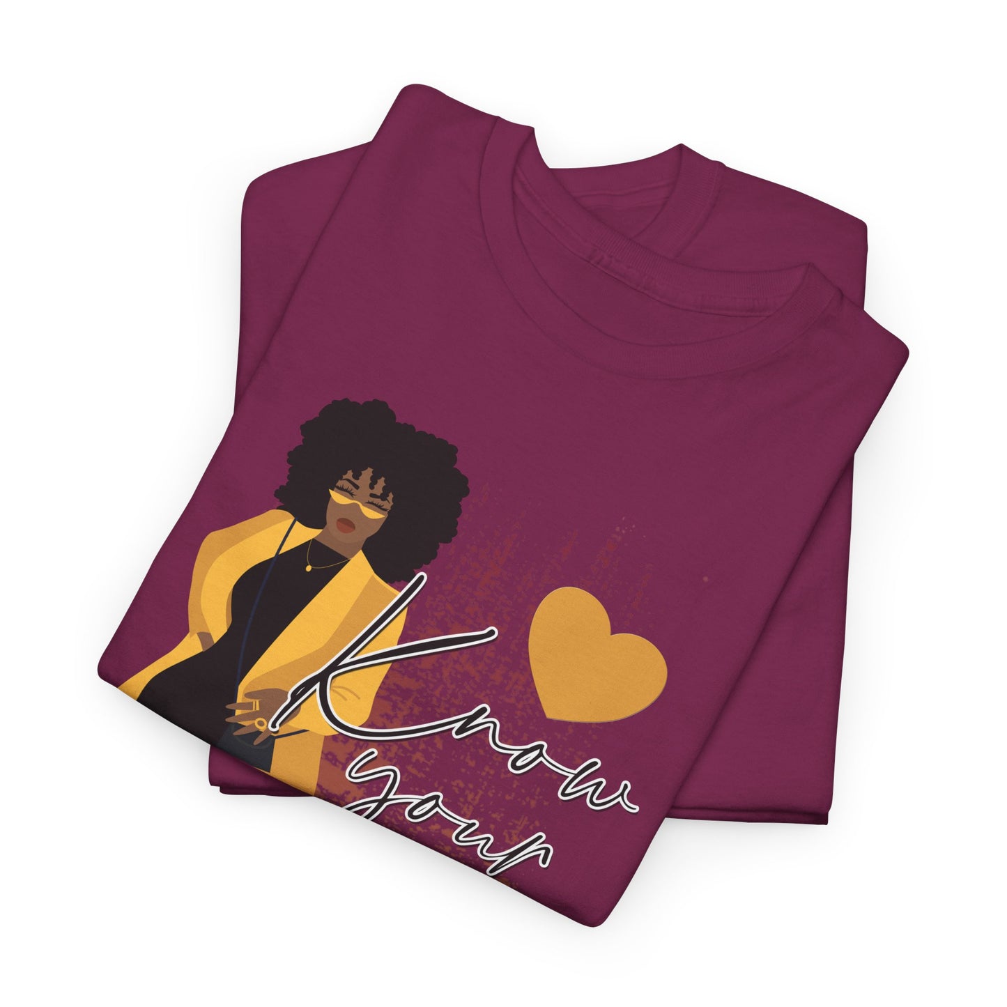 “Know Your Worth, Then Add Tax” Women Empowerment T-Shirt - Black Dress w/ Yellow Jacket
