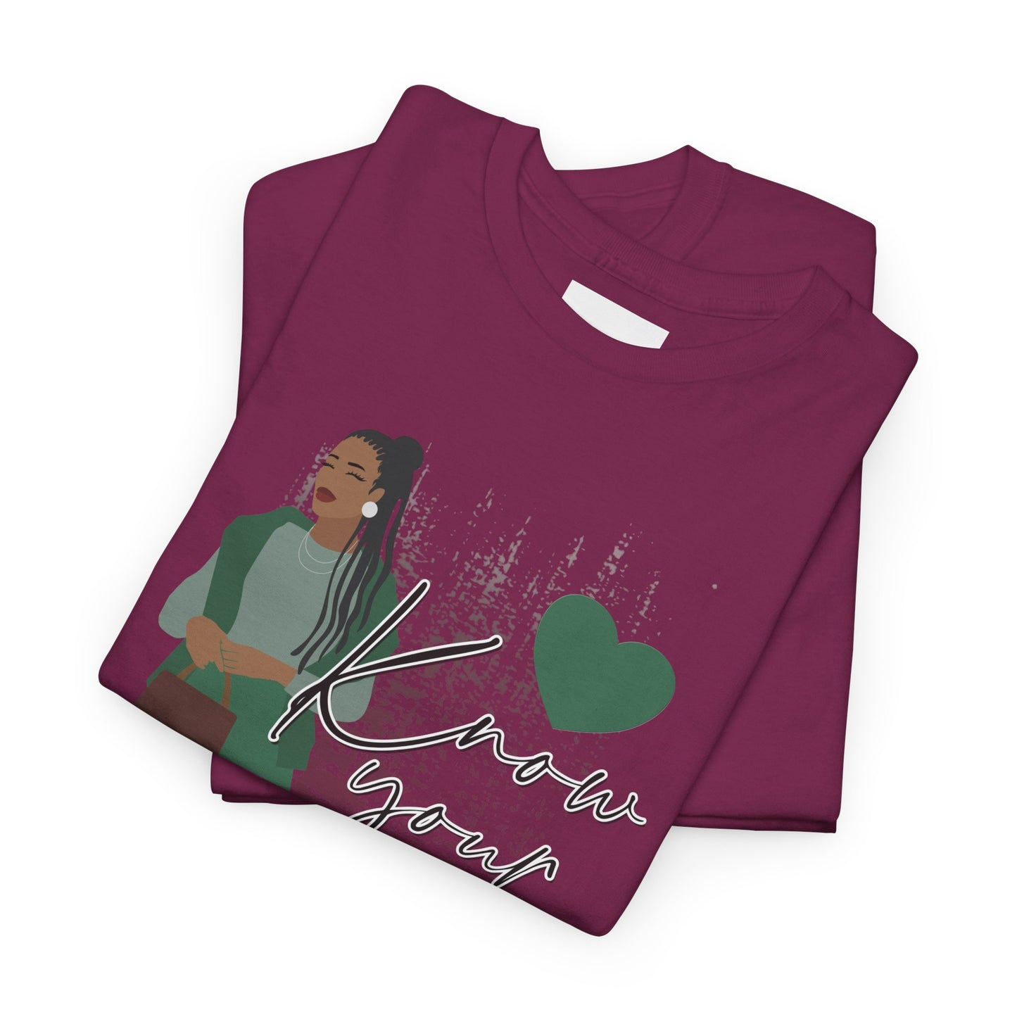 “Know Your Worth, Then Add Tax” Women Empowerment T-Shirt - Green Outfit
