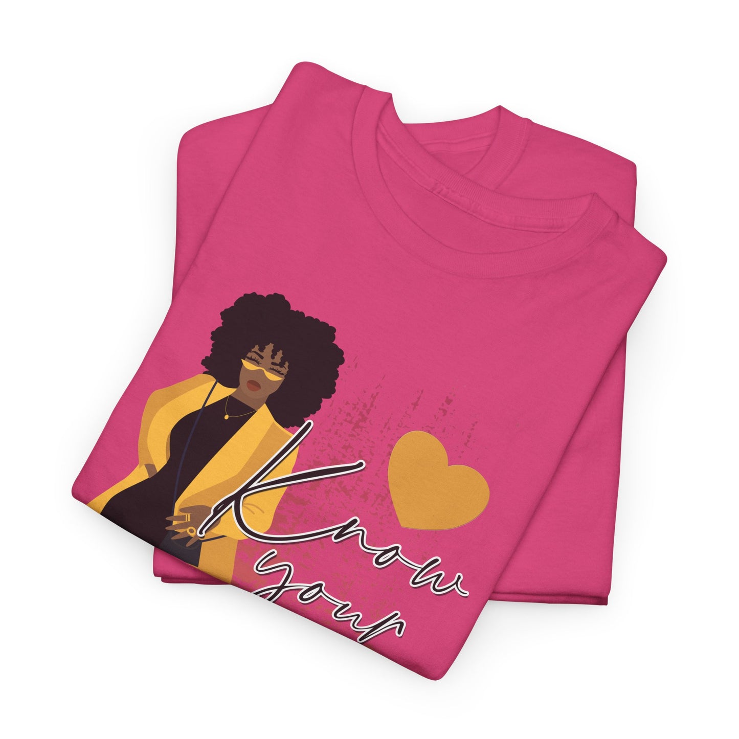“Know Your Worth, Then Add Tax” Women Empowerment T-Shirt - Black Dress w/ Yellow Jacket