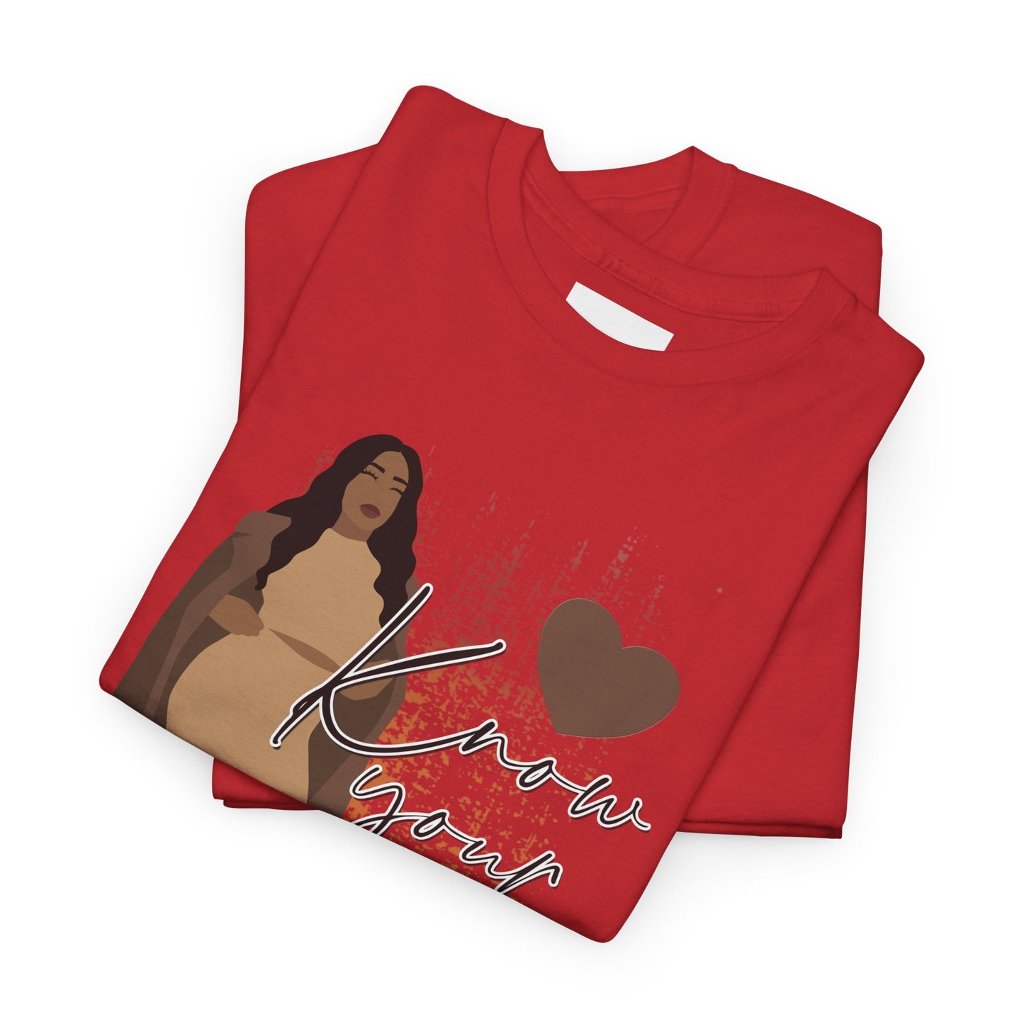“Know Your Worth, Then Add Tax” Women Empowerment T-Shirt - Tan Outfit