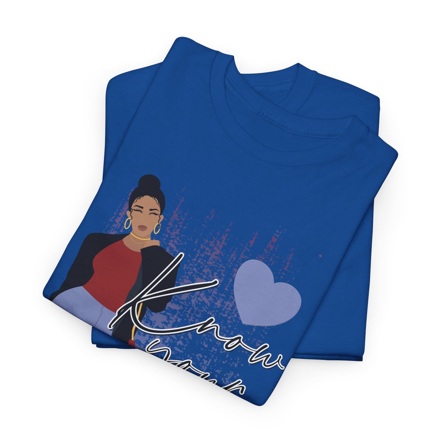 “Know Your Worth, Then Add Tax” Women Empowerment T-Shirt - Red Shirt w/ Black Jacket