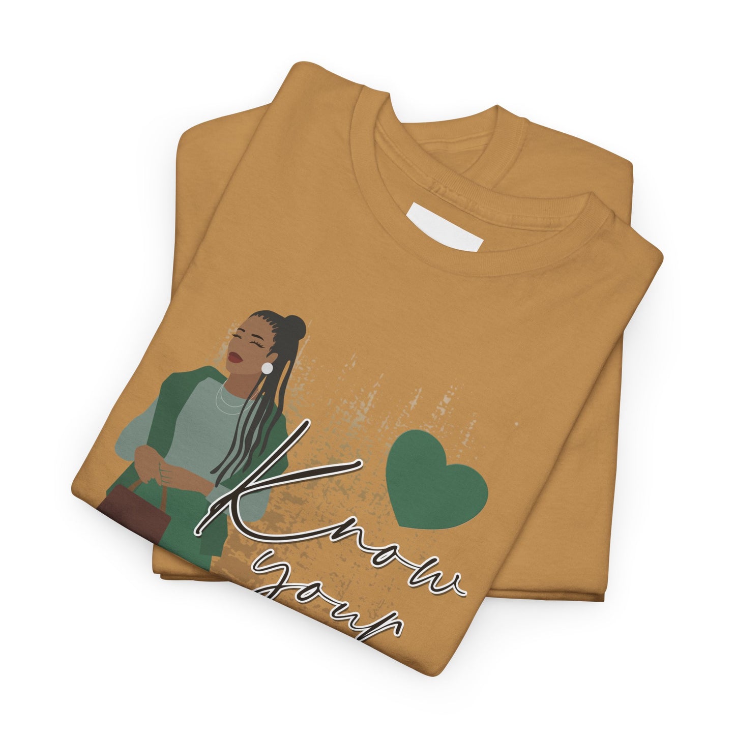 “Know Your Worth, Then Add Tax” Women Empowerment T-Shirt - Green Outfit