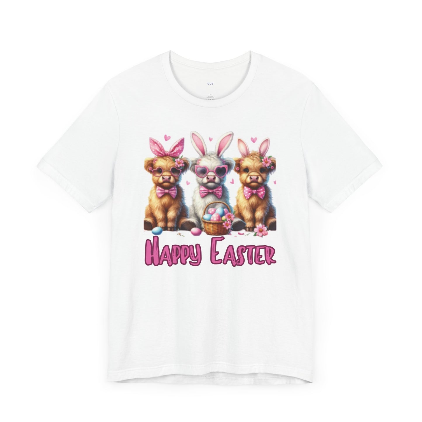 Highland Cows Happy Easter Tshirt - Unisex Tee