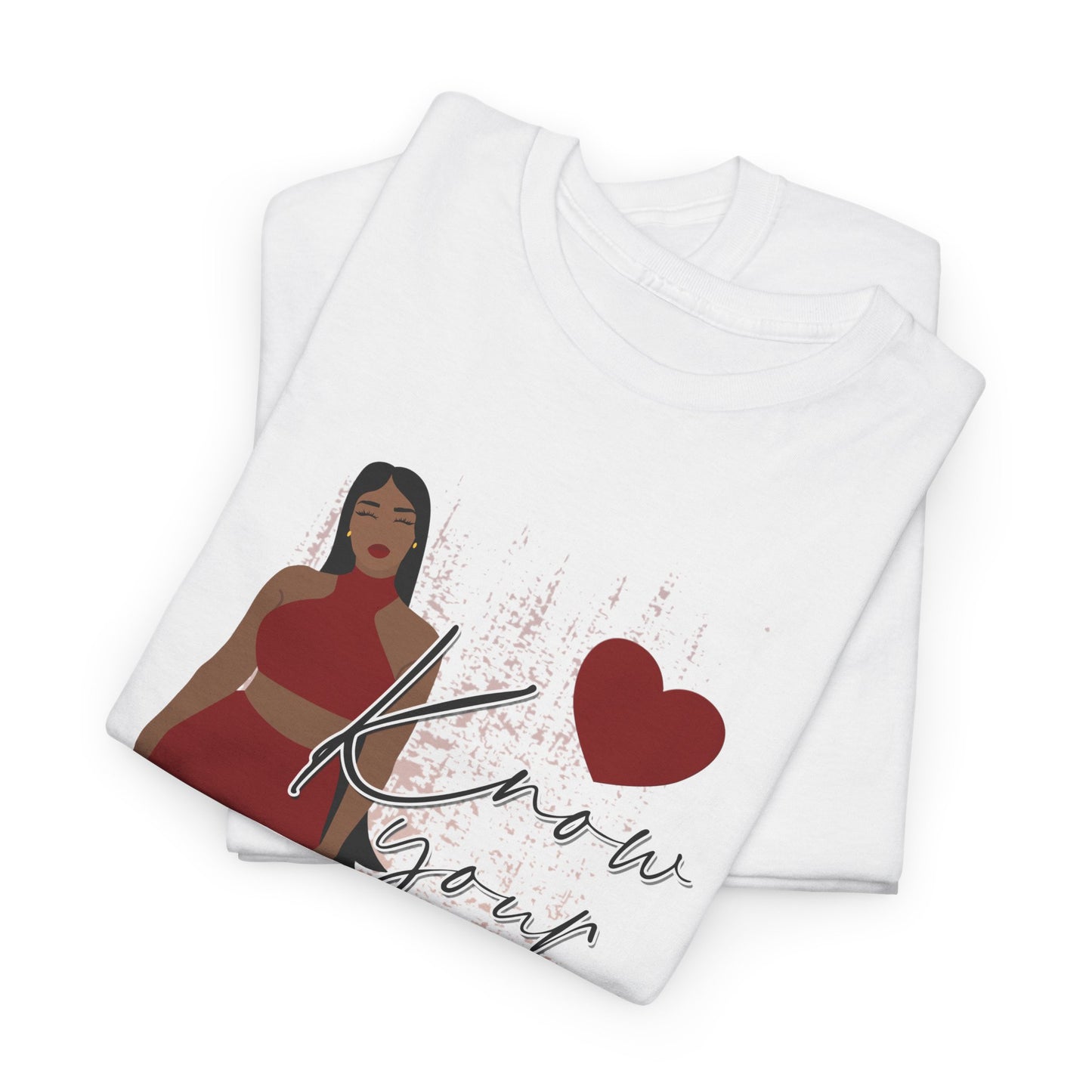 “Know Your Worth, Then Add Tax” Women Empowerment T-Shirt - Red Dress