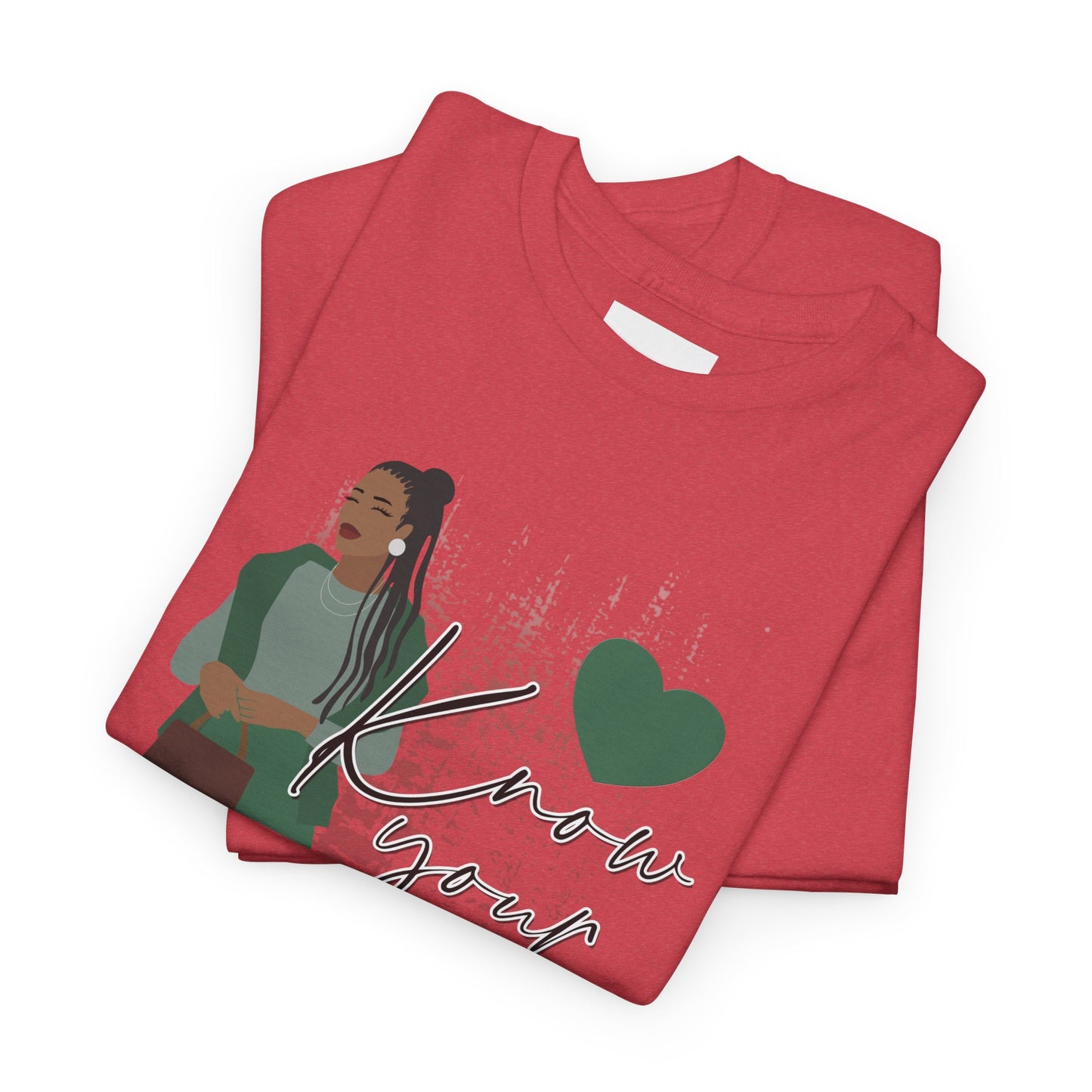 “Know Your Worth, Then Add Tax” Women Empowerment T-Shirt - Green Outfit