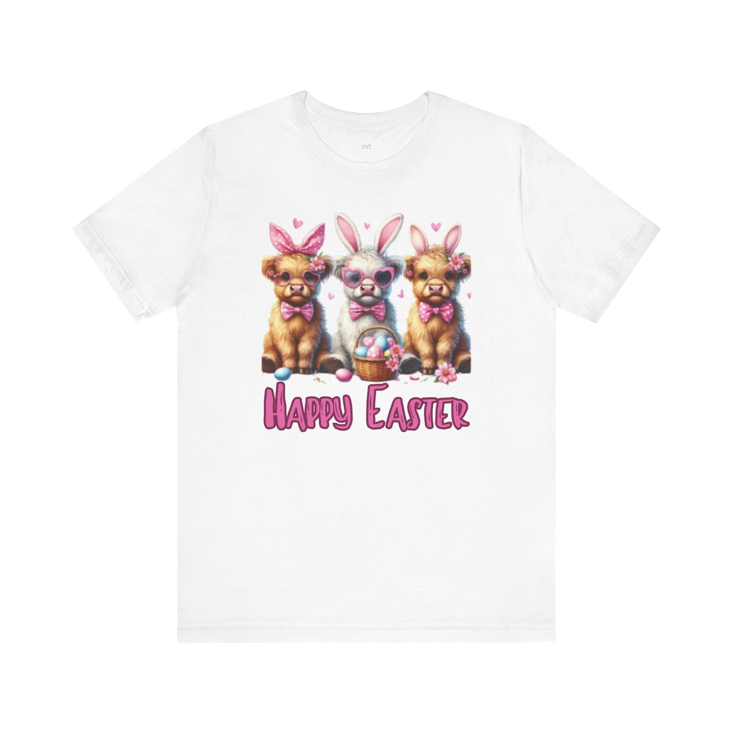 Highland Cows Happy Easter Tshirt - Unisex Tee
