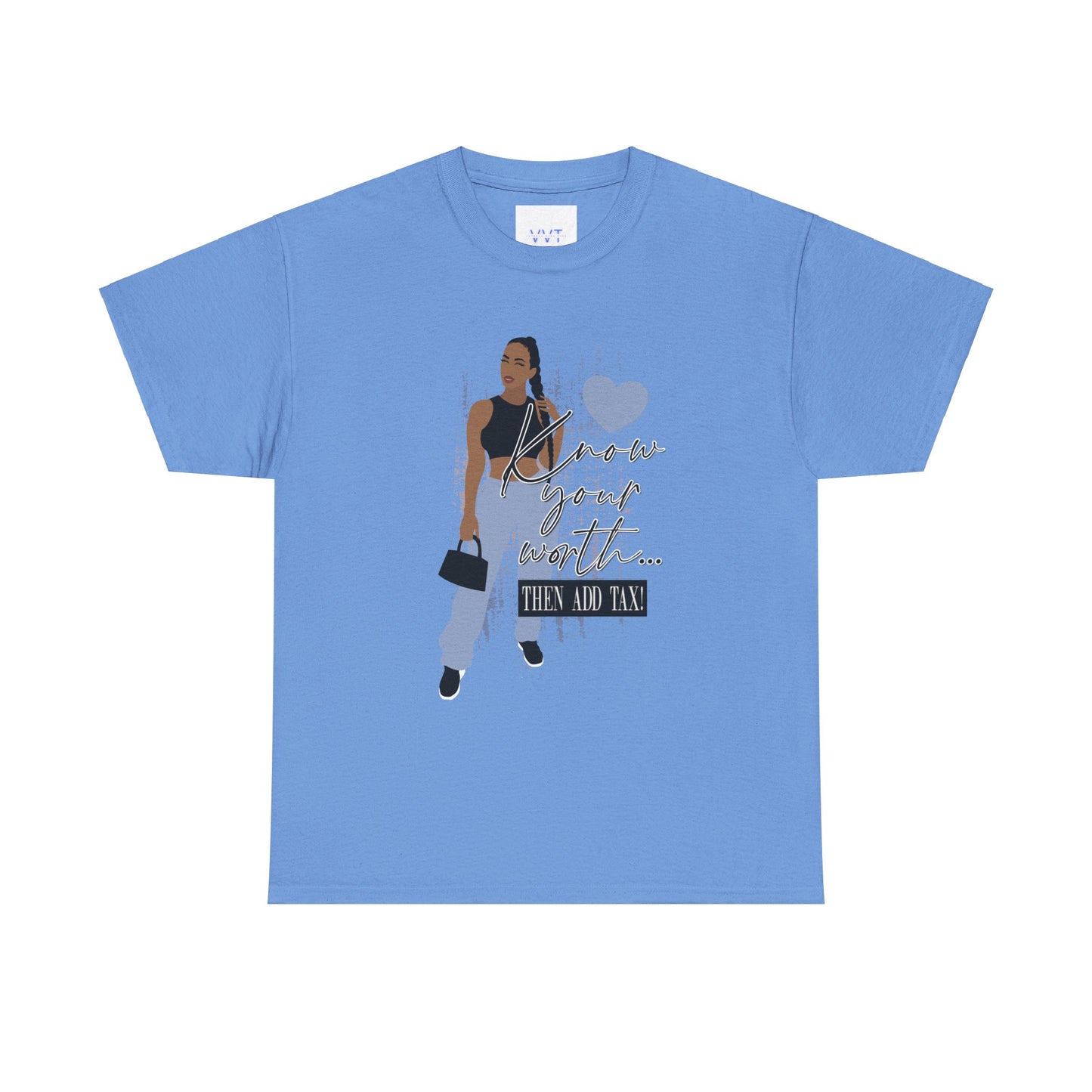“Know Your Worth, Then Add Tax” Women Empowerment T-Shirt - Black Crop Top