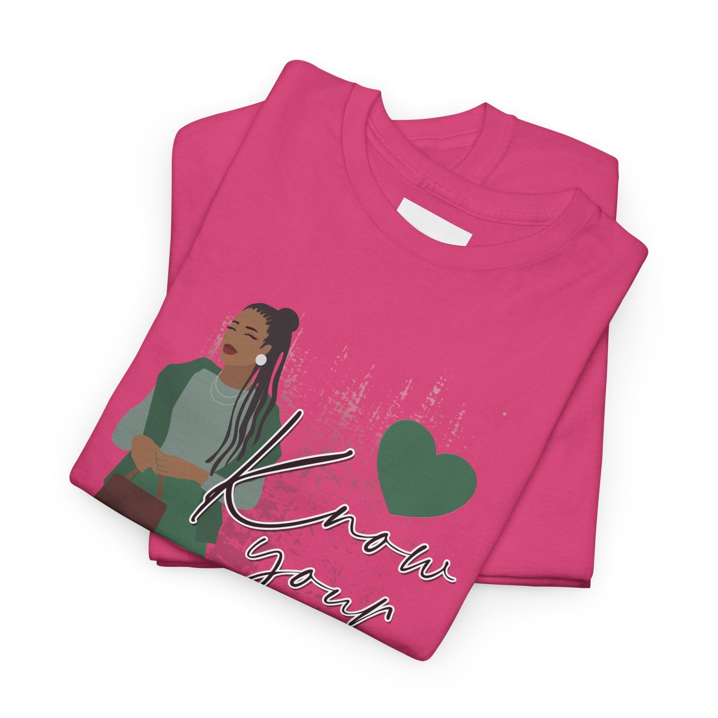“Know Your Worth, Then Add Tax” Women Empowerment T-Shirt - Green Outfit