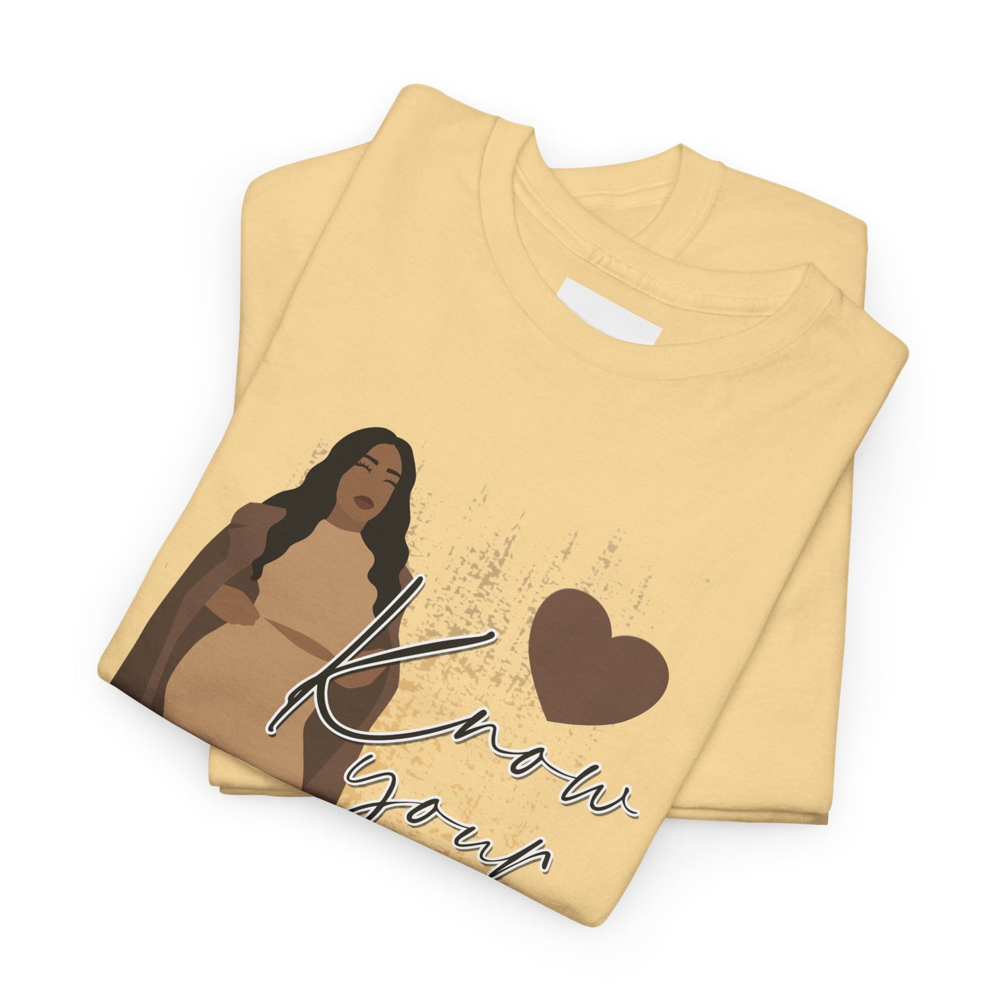 “Know Your Worth, Then Add Tax” Women Empowerment T-Shirt - Tan Outfit