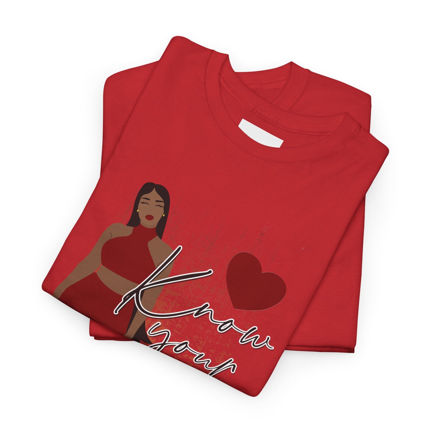 “Know Your Worth, Then Add Tax” Women Empowerment T-Shirt - Red Dress