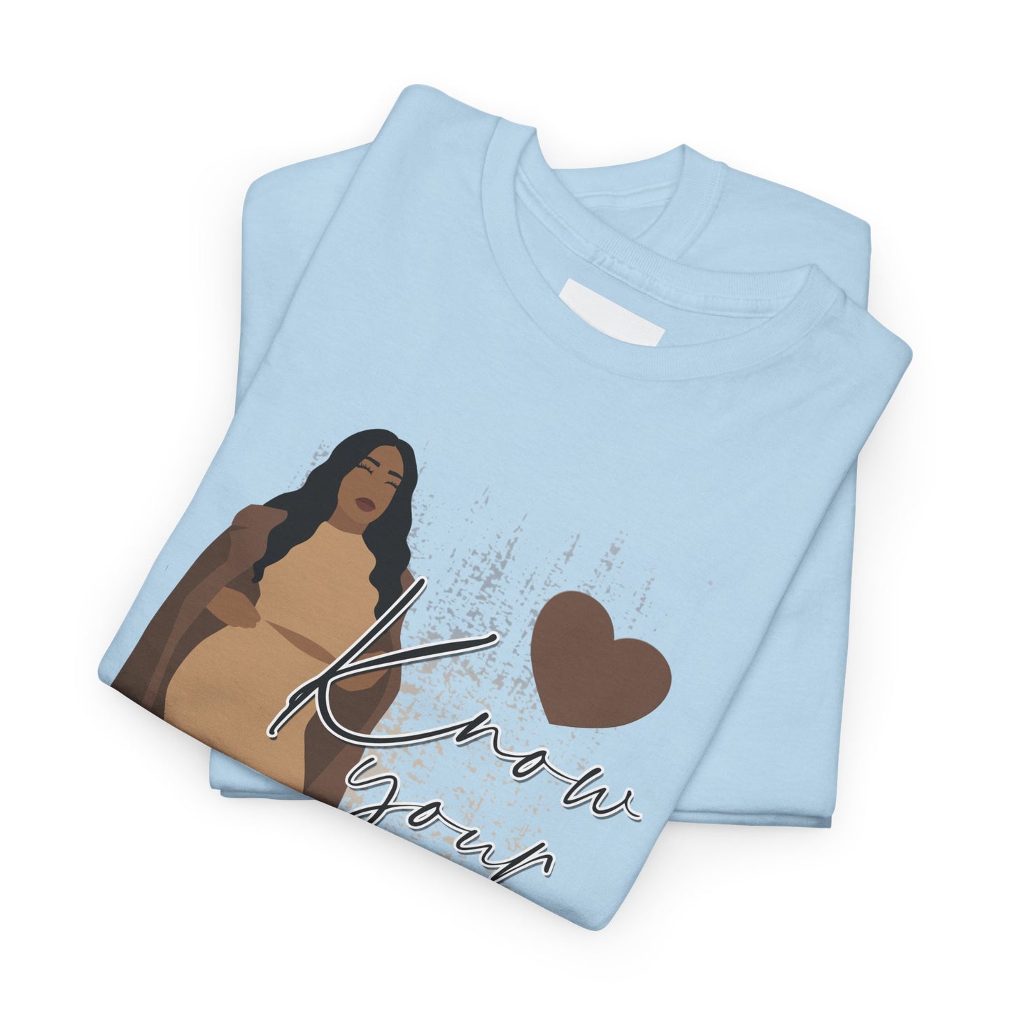 “Know Your Worth, Then Add Tax” Women Empowerment T-Shirt - Tan Outfit