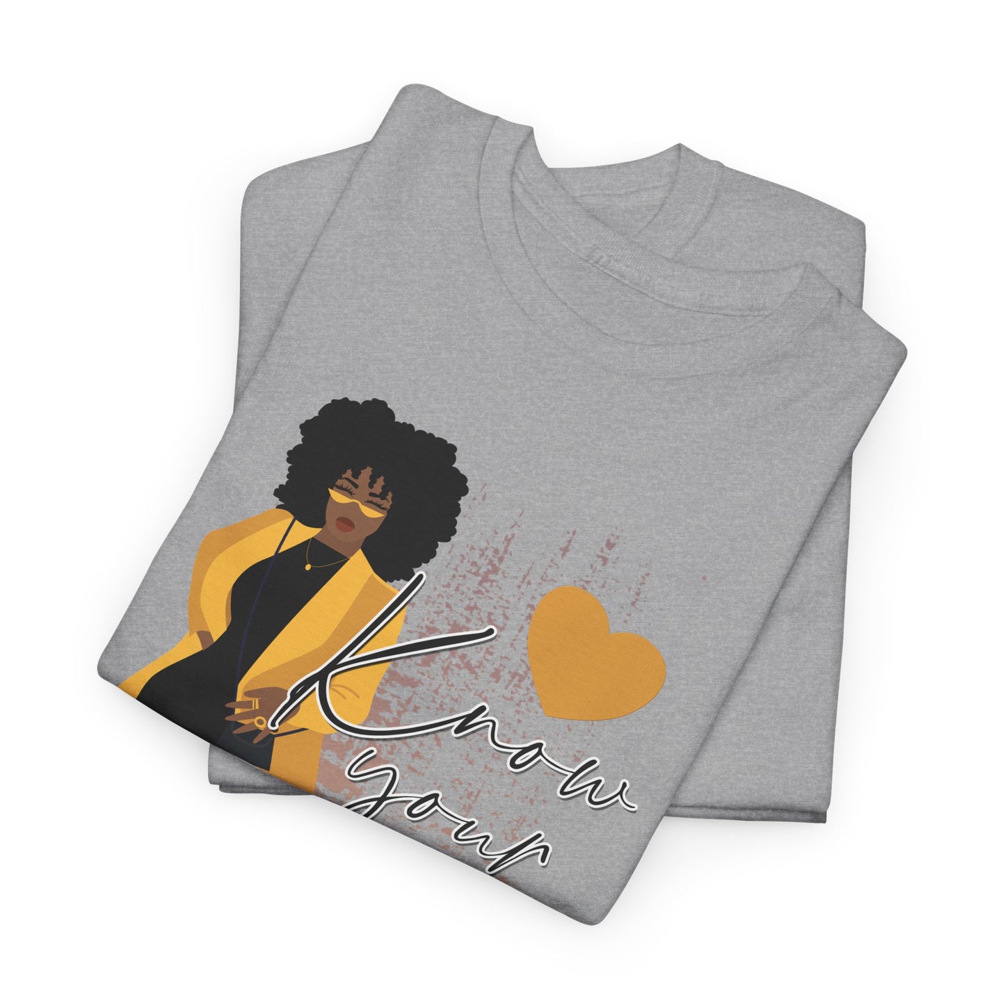 “Know Your Worth, Then Add Tax” Women Empowerment T-Shirt - Black Dress w/ Yellow Jacket