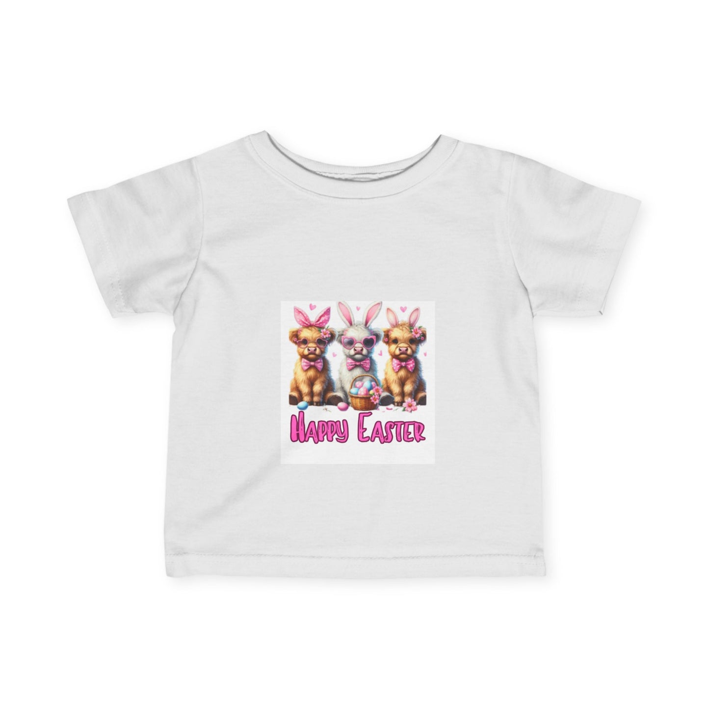 Happy Easter Infant Tee - Adorable Bunny Design for Spring Celebrations