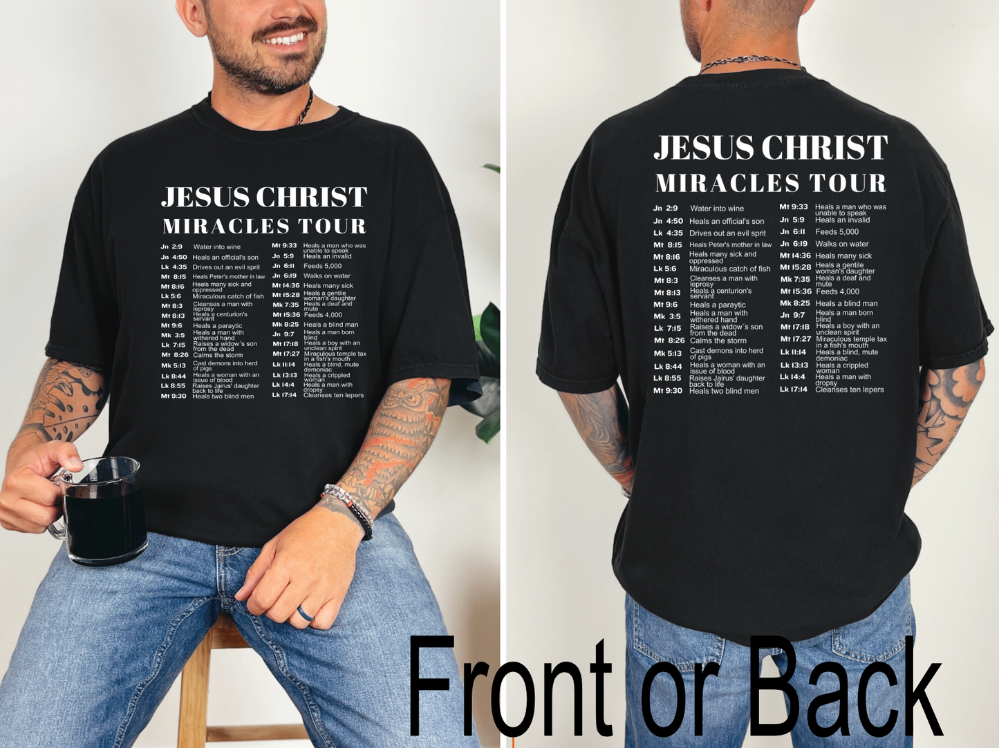 Jesus Christ Miracles Tour T-Shirt