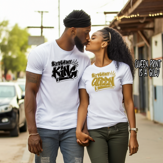 Birthday King & Queen Matching Shirts
